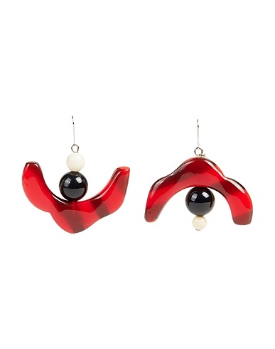 MARNI Earrings Red Plastic