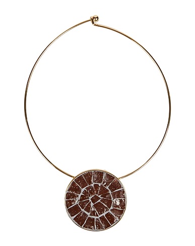 JIL SANDER Necklace Brown Metal