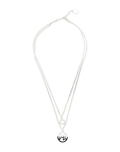 KARL LAGERFELD Necklace K/MONOGRAM DIP DOUBLE NECKLACE
 Silver 90% Brass, 10% Enamel