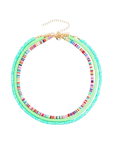 8 by YOOX Necklace Green 90% Polymer Clay, 10% Metal