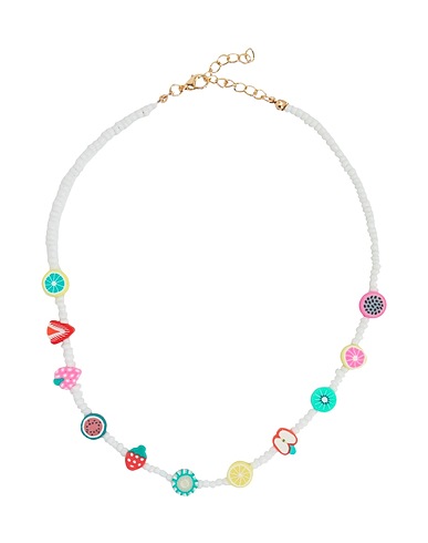 8 by YOOX Necklace White 90% Plastic, 10% Metal