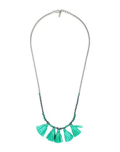 RADA' Necklace Silver Metal, Textile fibres