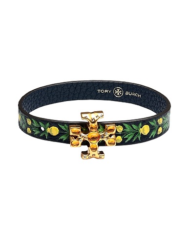 TORY BURCH Armband Nachtblau Leder, Messing