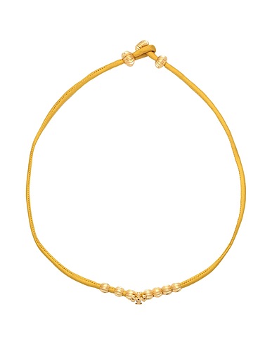 TORY BURCH Collana Senape Fibre tessili
