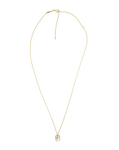 P D PAOLA Halskette Mini Letter W Necklace Gold 925/1000 Silber, Zirkon