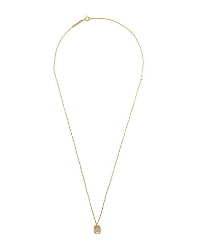 P D PAOLA Necklace Mini Letter K Necklace Gold 925/1000 Silver, Zirconia