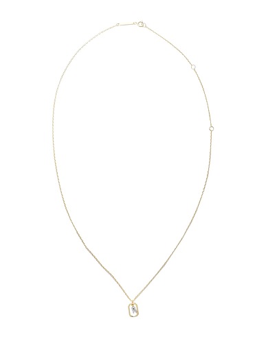 P D PAOLA Necklace Mini Letter R Necklace Gold 925/1000 Silver, Zirconia