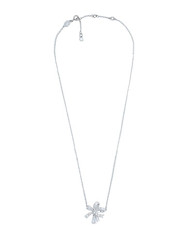 SWAROVSKI Volta necklace, Bow, Small, White, Rhodium plated | Silver ...