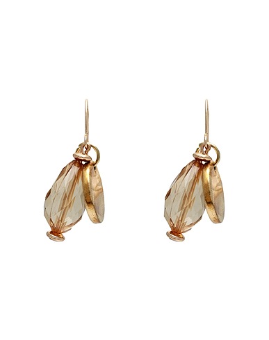 ALESSIA SANTI Pendientes Beige 60% Acrílico, 25% Latón, 15% Hierro