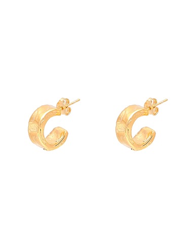 ALIGHIERI Earrings 2208 THE CRIMSON NIGHT HOOPS
 Gold Bronze, 999/1000 gold plated