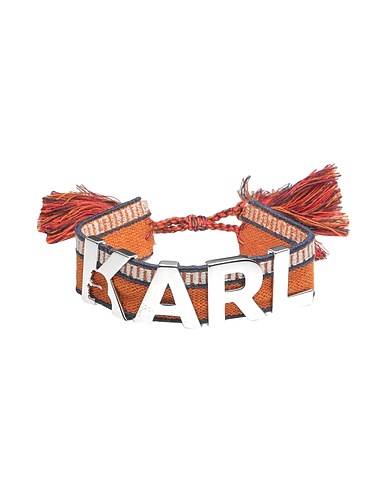 KARL LAGERFELD Bracelet Brown 70% Brass, 30% Polyester