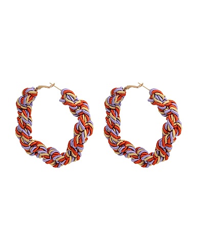 MOMONÍ Ohrringe Orange 50% Baumwolle, 30% Metall, 20% Acetat
