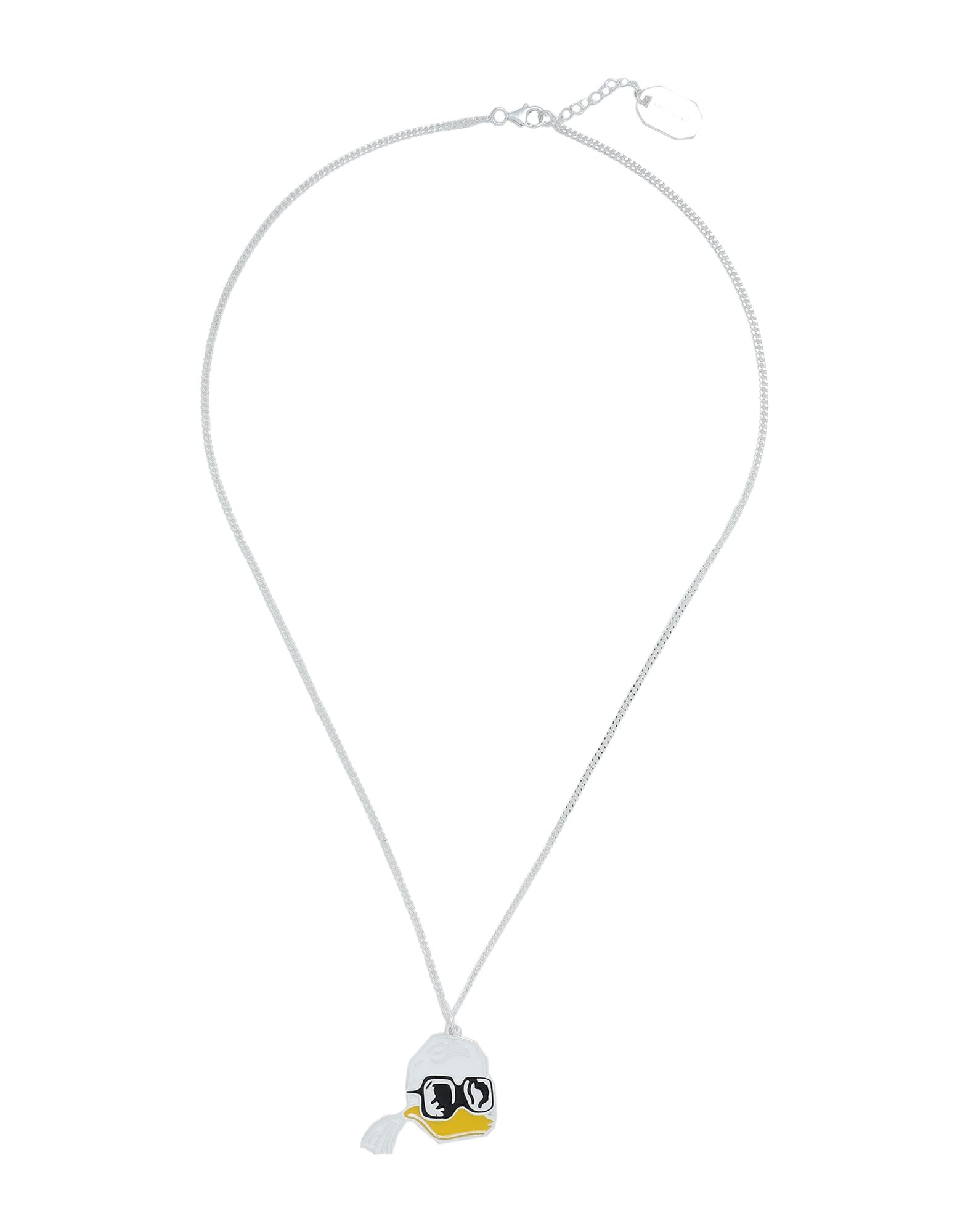 KARL LAGERFELD K/IKONIK PAVE HEART NECKLACE | Silver Women's