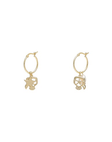 KARL LAGERFELD Σκουλαρίκια K/IKONIK PEARLS KARL EARRINGS
 Χρυσό 80% Ασήμι, 20% Μαργαριτάρια