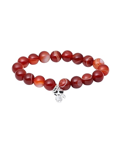 KARL LAGERFELD Bracelet K/IKONIK BEADS KARL BRACELET
 Orange 90% Natural Stone, 10% Silver