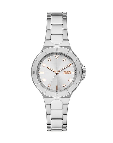 DKNY Wrist watch CHAMBERS
 Silver Stainless Steel