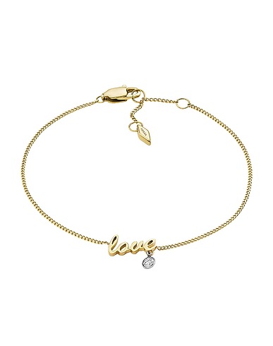 FOSSIL Bracelet SADIE
 Gold Silver, Crystal