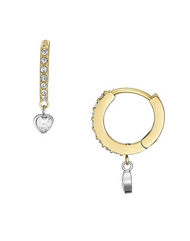 FOSSIL Ohrringe SADIE
 Gold Edelstahl, Kristall