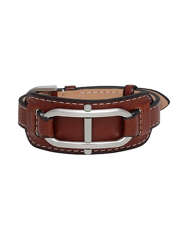 FOSSIL Armband HERITAGE
 Braun Leder