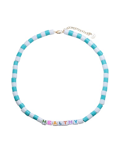 SPORTY & RICH Necklace Turquoise Plastic