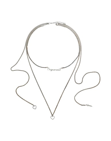 DSQUARED2 Necklace Silver 90% Brass, 8% Tin alloy, 2% Crystal