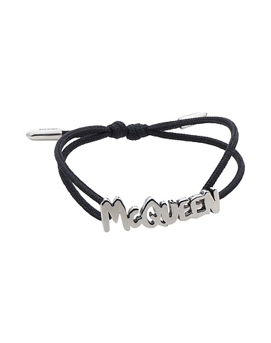 MCQUEEN Bracelet Black Textile fibres, Metal