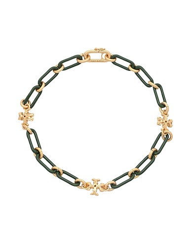 TORY BURCH Necklace Green Metal