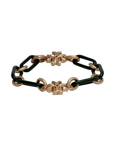 TORY BURCH Bracelet Dark green Metal