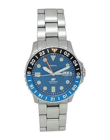 FOSSIL Wrist watch FOSSIL BLUE
 Silver Stainless Steel