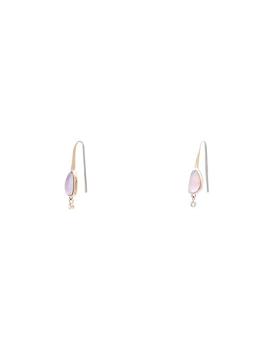 SKAGEN Earrings SEA GLASS
 Gold Stainless Steel, Glass
