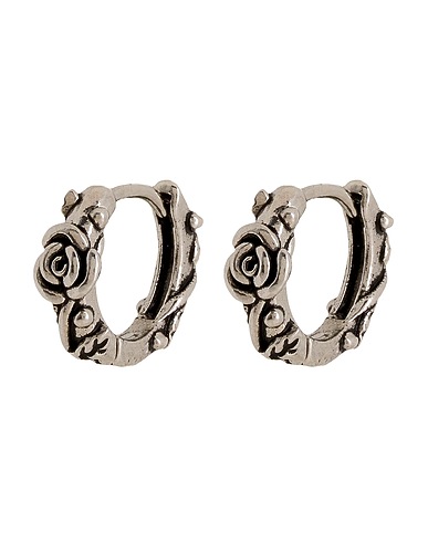 8 by YOOX Earrings STAINLESS STEEL ROSE SMALL HOOPS
 Silver 100% Stainless Steel
