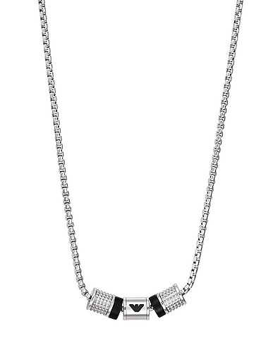 EMPORIO ARMANI ネックレス シルバー ステンレススチール
