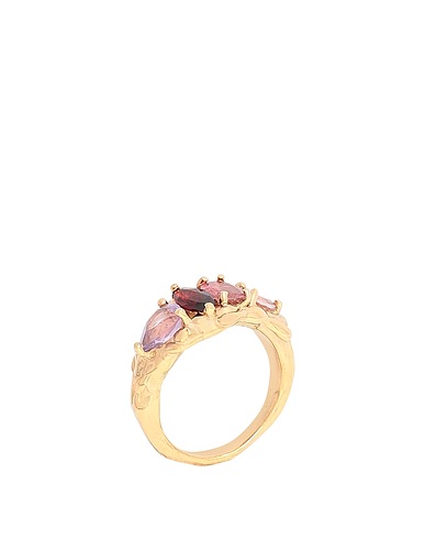 VOODOO JEWELS Ring AFIA RING
 Gold 925/1000 Silver, Natural Stone