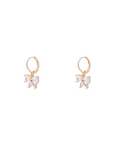 TAOLEI Earrings Transparent Steel, Titanium, Crystal