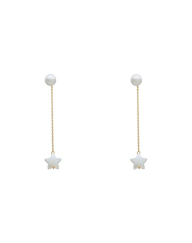 TAOLEI Earrings White 750/1000 gold plated