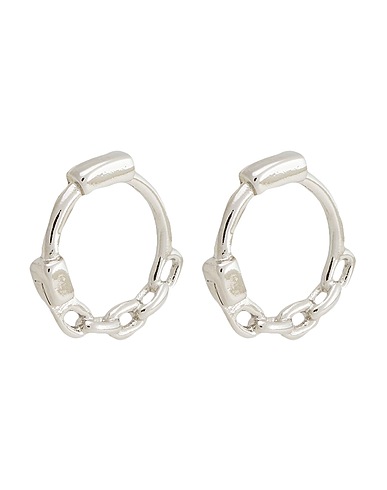 8 by YOOX Earrings PIERCING CHAIN SMALL HOOPS
 Silver 100% Metal alloy
