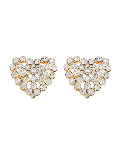 8 by YOOX Earrings HEART SHAPED RHINESTONES EARRINGS
 Gold 60% Metal alloy, 40% Glass