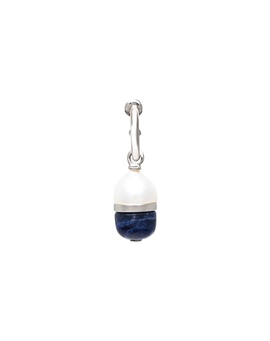CHLOÉ Ear cuff y pendiente Azul marino 100% Latón, Perlas