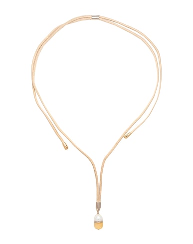 CHLOÉ Halskette 100% Lammleder, Perlen, Aragonit