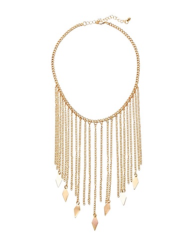 8 by YOOX Necklace FRINGED MINICHAIN WITH PENDANTS NECKLACE
 Gold 100% Iron