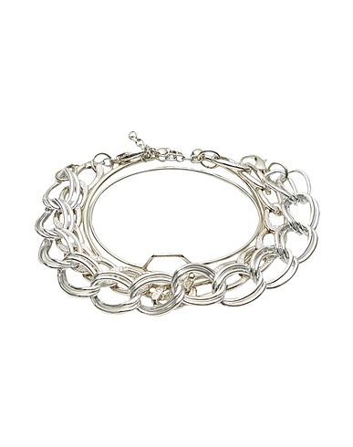 8 by YOOX Bracelet CHAINS AND RIGID BRACELETS SET
 Silver 100% Iron