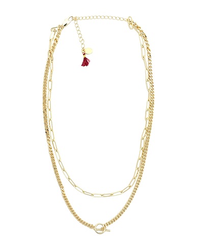SHASHI Necklace Gold Brass, 585/1000 gold plated