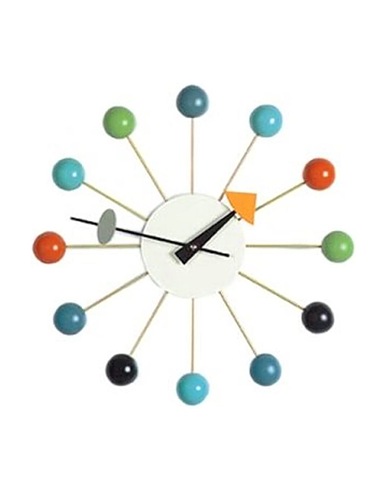VITRA Orologio per la casa BALL CLOCK Fantasia Legno