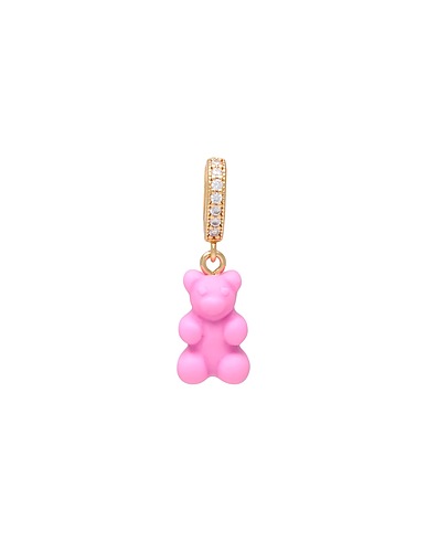 CRYSTAL HAZE Pendant Pink Resin, Brass, 750/1000 gold plated