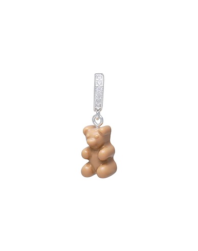 CRYSTAL HAZE Ciondolo Beige Ottone, Resina