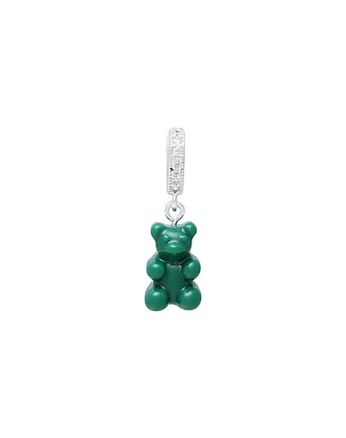 CRYSTAL HAZE Ciondolo Verde scuro Ottone, Resina
