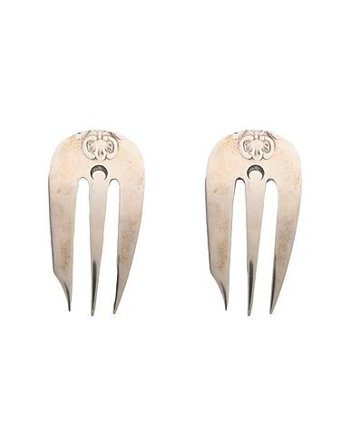 MARINE SERRE Earrings Silver Metal