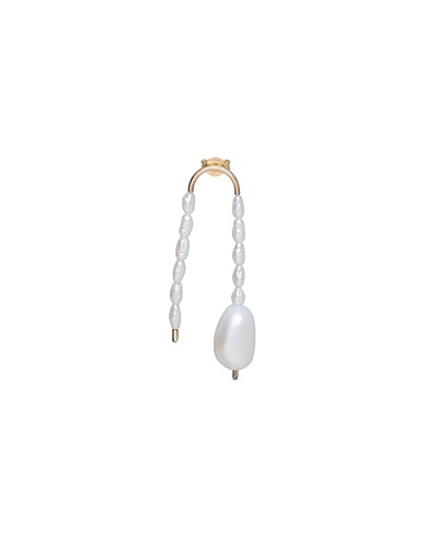 LIL Milan Earcuff e orecchino singolo RICHIAMAMI Bianco Perla di acqua dolce, Oro 375/1000