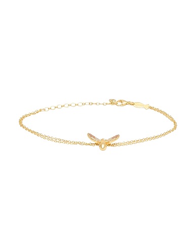 KURSHUNI Bracelet bee queen bracelt
 Gold 925/1000 Silver, Cubic zirconia