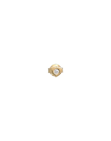 KURSHUNI Ear cuff or single earring debra minisingle earring
 Gold 925/1000 Silver, Cubic zirconia